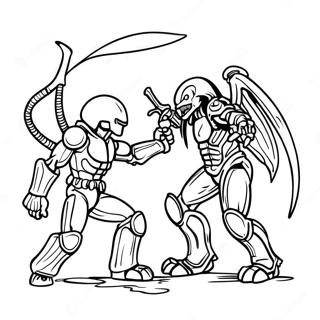 Alien Vs Predator Kleurplaten