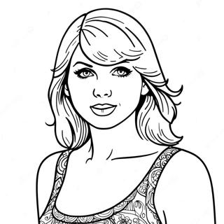 Taylor Swift Evermore Kleurplaat 35273-29352