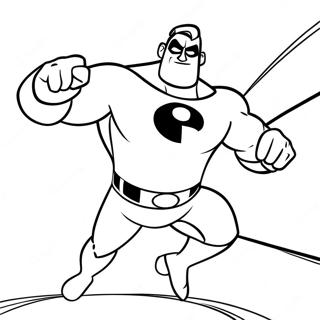 Mr Incredible In Actie Kleurplaat 35334-29401