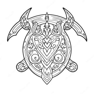 Skyrim Logo Kleurplaat 35403-29454