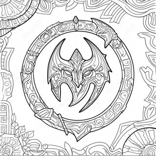 Skyrim Logo Kleurplaat 35403-29456