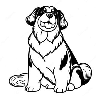 Kleurplaat Van Een Berner Sennenhond 35563-29583