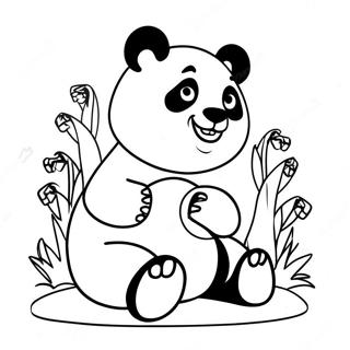 Speelse Panda Kleurplaat 35894-29947