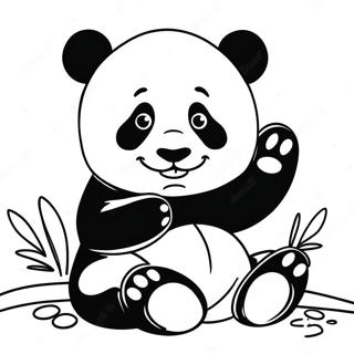 Speelse Panda Kleurplaat 35894-29948