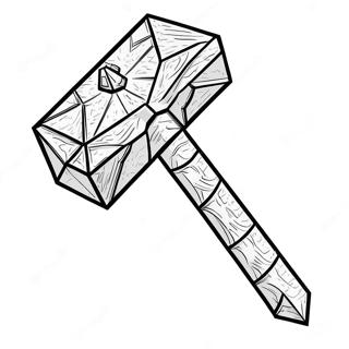 Diamant Minecraft Pikhouweel Kleurplaat 35974-30015