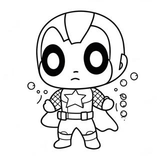 Chibi Marvel Kleurplaat 36083-30098