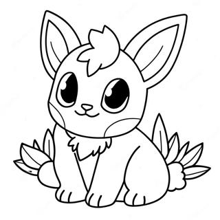 Leafeon Kleurplaat 36093-30106