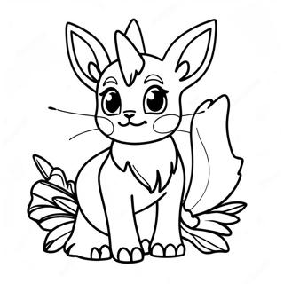 Leafeon Kleurplaat 36093-30107