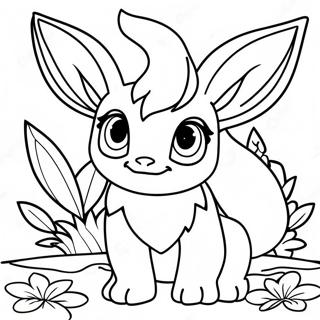 Leafeon Kleurplaat 36093-30108