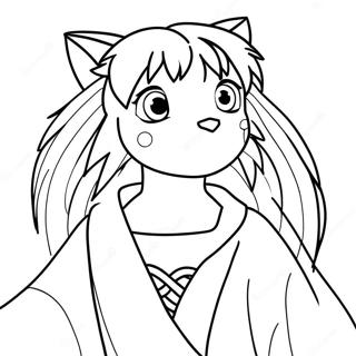 Inuyasha Kleurplaat 36123-30134