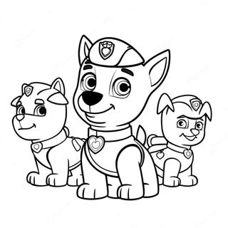 Paw Patrol Valentijn Kleurplaat 36203-30199