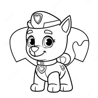 Paw Patrol Valentijn Kleurplaten