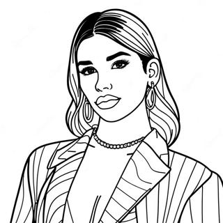 Dua Lipa Kleurplaten