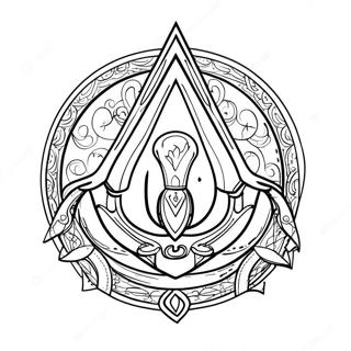 Assassins Creed Logo Kleurplaat 36263-30252