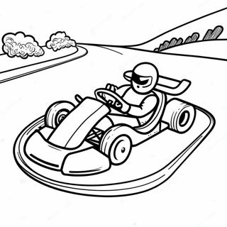 Snelle Go Kart Op Een Circuit Kleurplaat 36284-30261