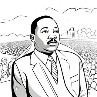 Martin Luther King Jr Inspirerende Toespraak Kleurplaat 36294-30269