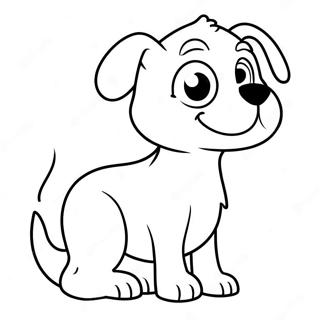 Eng Cartoon Hond Kleurplaten