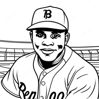 Jackie Robinson Kleurplaat 36504-30424