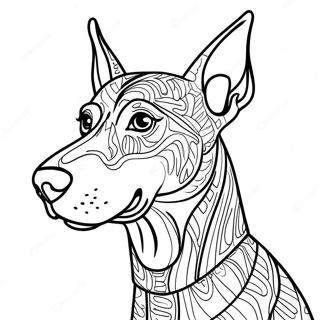 Doberman Kleurplaten