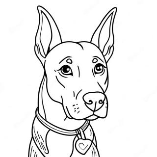 Doberman Kleurplaat 36845-30694