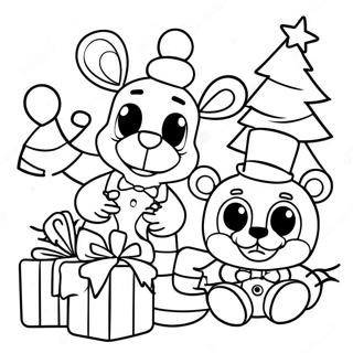 Fnaf Kerst Kleurplaten