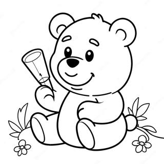 Chill Stoner Care Bear Kleurplaat 36936-30761