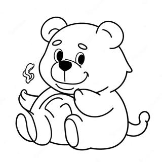 Chill Stoner Care Bear Kleurplaat 36936-30764