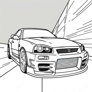 Nissan Skyline R34 Kleurplaten