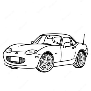 Miata Sportwagen Kleurplaat 37125-30916