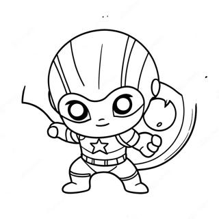 Baby Marvel Schattige Chibi Avengers Kleurplaat 37185-30962