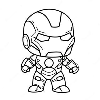 Schattige Baby Chibi Iron Man Kleurplaat 37186-30965