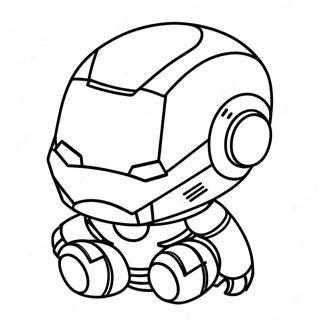 Schattige Baby Chibi Iron Man Kleurplaat 37186-30966