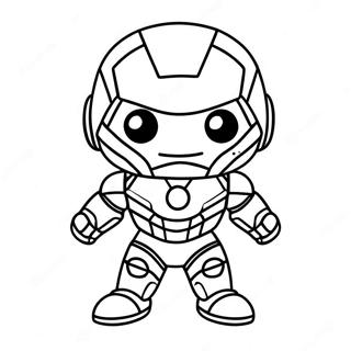 Schattige Baby Chibi Iron Man Kleurplaat 37186-30968