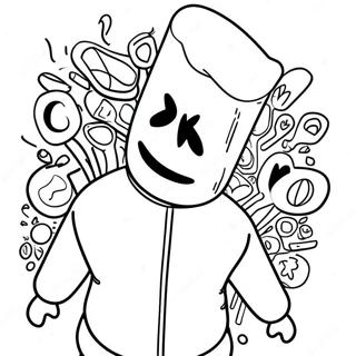 Marshmello Kleurplaten