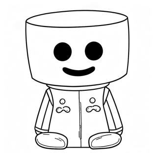 Schattige Marshmello Personage Kleurplaat 37276-31039