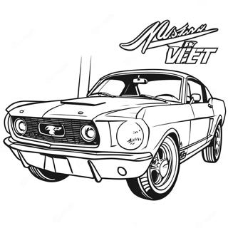 Classic Mustang Gt Kleurplaat 3740-3037