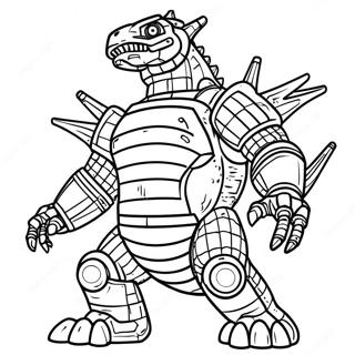 Mechagodzilla Kleurplaat 3749-3043