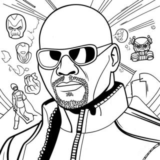 Nick Fury Kleurplaat 37626-31309