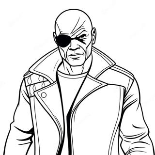 Nick Fury Kleurplaten