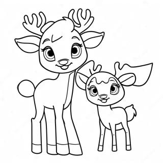 Rudolph En Clarice Kleurplaat 37686-31355