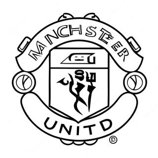 Manchester United Logo Kleurplaat 37797-31445