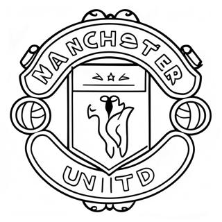 Manchester United Logo Kleurplaat 37797-31446