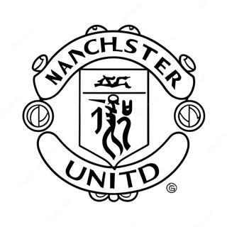 Manchester United Logo Kleurplaat 37797-31447