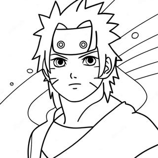 Sasuke Naruto Kleurplaat 3820-3090