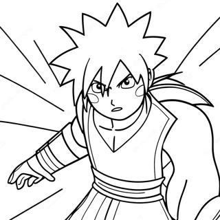 Sasuke Uchiha In Gevecht Kleurplaat 3821-3093