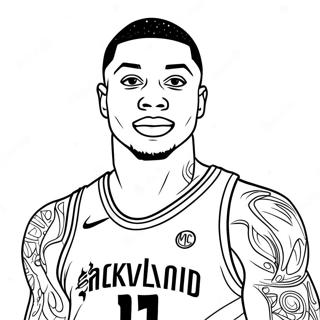 Damian Lillard Kleurplaten