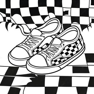 Vans Classic Checkerboard Kleurplaat 38466-31980