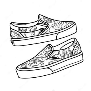 Vans Slip On Sneakers Kleurplaat 38467-31994