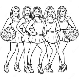 Atlanta Falcons Cheerleaders Kleurplaat 38637-32117