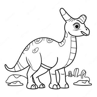 Parasaurolophus Kleurplaten